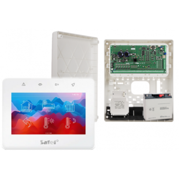 ZESTAW ALARMOWY SATEL INTEGRA 64 PLUS  + INT-TSG2-W + OPU-3P + AWT800 + 17Ah